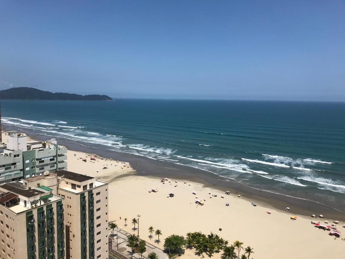 Apto Com Vista Para O Mar, 2 Vagas De Garagem E Churrasqueira Na Varanda Praia Grande  Zewnętrze zdjęcie